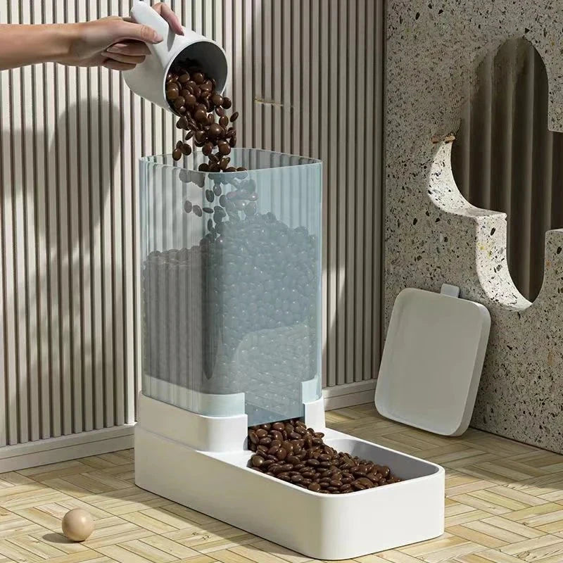 automatic food and water dispenser for cats