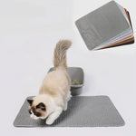double-layer litter catcher mat for cats
