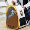 cat travel backpack with clear front