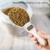 digital measuring scoop with pet food