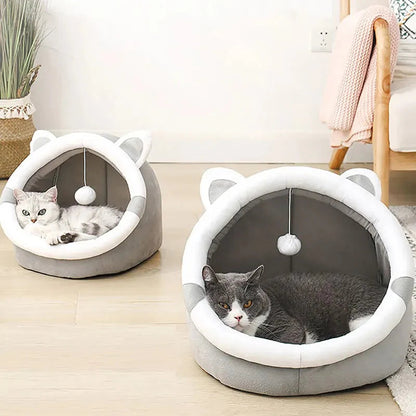 cozy indoor cat sleeping bed